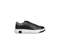 Armani Exchange Mens X2x020 Sneakers Leather Casual Shoes - Black - Size EU 40