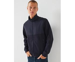 Armani Exchange Mix Media Track Top, Navy, Size M, Men Navy