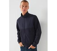 Armani Exchange Mix Media Track Top, Navy, Size Xl, Men Navy
