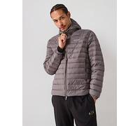 Armani Exchange Padded Hooded Jacket, Grey, Size M, Men Grey