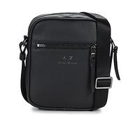 Armani Exchange Men's Essential Dino, Front Pocket, Zip Around Crossbody, 20, OS