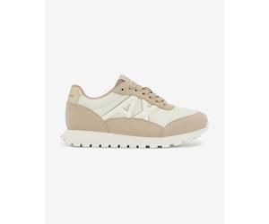 Armani Exchange Puffy Logo Shoes Beige White Women - 37