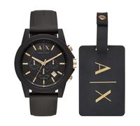 Armani Exchange Watch AX7105 Brown Silicone Case Watch Man