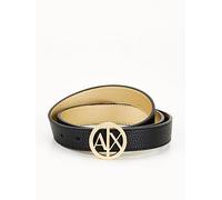 Armani Exchange Reversible Belt, Black, Size 75, Women Black