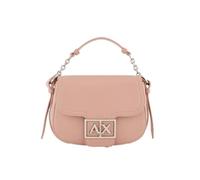 Armani Exchange Round mini bag with monogram logo. The handle is embellished by the chain with magnet closure, inner pocket with zip and removable shoulder strap. Pink, Milk Punch 20570, One Size