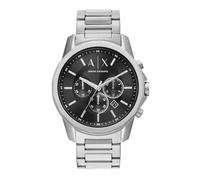Armani Exchange AX2600 Men's 44mm Grey Dial Chrono Stainless Bracelet Watch BNIB
