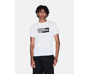 Armani Exchange Slim Fit Classic Short Sleeve T-Shirt White Black - XXL