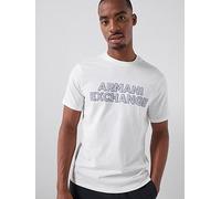 Armani Exchange Slim Fit Logo T-Shirt, Off White, Size L, Men Off White