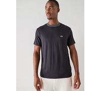 Armani Exchange Slim Fit Viscose T-Shirt, Navy, Size S, Men Navy