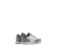 Armani Exchange Suede Bicolor Sneakers, Sneaker Men's, White (Off White Silver), 9.5 UK