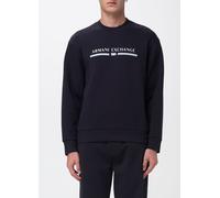 Armani Exchange Men's Center Chest Logo Crewneck Sweatshirt, deep Navy, XL