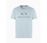 Armani Exchange T shirt Front logo AX 8NZT72 Ashley Blue Slim fit Cotton