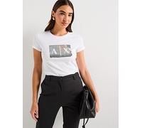 Armani Exchange 8nytdl Short Sleeve T-shirt White XS Women