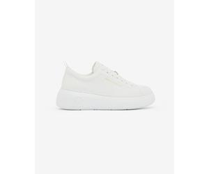 Armani Exchange Technical Fabric Platform Shoes Pure White Women - 37