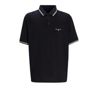 Armani Exchange tipped-collar cotton polo shirt - Black S-M