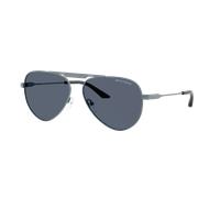 Armani Exchange Unisex Sunglass AX2060S - Frame color: Metalised Matt Blue, Lens color: Dark Grey