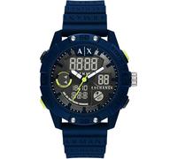 Armani Exchange Watch For Men, Ana-Digi Movement and 46mm Case Size with Stainless steel, Leather or Silicone strap