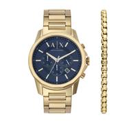 Armani Exchange Watch for Men, Chronograph Movement and 44mm Case Size with Stainless Steel, Leather or Silicone Strap