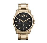 Armani Exchange Watch for Men, Quartz Chronograph Movement, 45 mm Gold Stainless Steel Case with a Stainless Steel Strap, AX2095