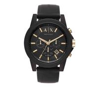 Armani Exchange Quartz Black Dial Silicone Strap Mens Watch AX7105