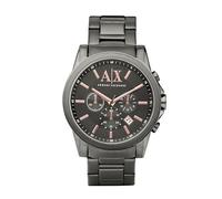 Armani Exchange Watch for Men, Quartz Chronograph Movement, 45 mm Gunmetal Stainless Steel Case with a Stainless Steel Strap, AX2086