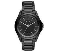 Armani Exchange Watch for Men, Three Hand Movement, 44 mm Black Stainless Steel Case with a Stainless Steel Strap, AX2620