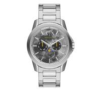 Armani Exchange Watch for Men , Quartz Multifunction movement, 44MM Silver Stainless Steel case with a Stainless Steel strap, AX1736