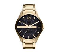 Armani Exchange Watch AX2122 Men's Chronograph 46mm Gold/Black - Stainless/Leather/Silicone