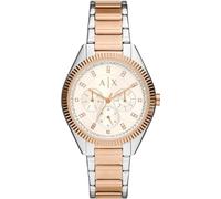 Armani Exchange Watch For Women, Chronograph Movement and 38mm Case Size with Stainless steel, Leather or Silicone strap