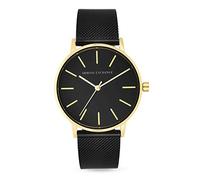 Armani Exchange Watch for Women, Three Hand Movement, 36 mm Gold Stainless Steel Case with a Stainless Steel Strap, AX5548