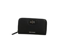 Armani Exchange Women Amelie, Gold Logo Zip, Black, One Size