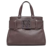 Armani Exchange Women Susy, Essential, Sustainable, Soft, Metal Logo Shopping Bag, Dusk Shade, One Size