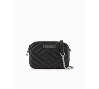 Armani Exchange Women Victoria, Essential, Logo Plate Camera case, Black, One Size