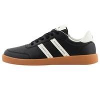 Armani Exchange Women's Berlin Double Band Logo Trainers, Black Off White, 5 UK