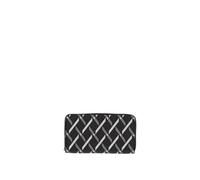 Armani Exchange Women's Black Diagonal Print Wallet UNI