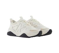 Armani Exchange Women's Cher, Side Logo, Colour Contrasts Sneaker, White Pale, 5 UK