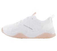 Armani Exchange Women's Cher, Side Logo, Colour Contrasts Trainers, Opt White Rose, 8.5 UK