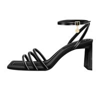 Armani Exchange Women's Dalia Heeled Sandal, Black, UK 4