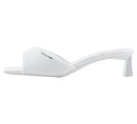 Armani Exchange Women's Dalia, Soft Band,Small Logo Heeled Sandal, Op White, 4 UK