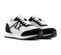 Armani Exchange Women's Drop Trainers, Off White Black, 8 UK