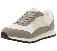 Armani Exchange Women's Essential Drop Microsuede Details Trainers, Brown Bass Off, 5 UK
