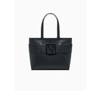 Armani Exchange Women's Essential, Susy, Square Logo Shopping S, Black, one_Size