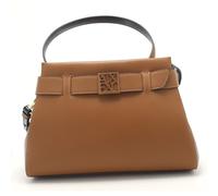 Armani Exchange Women's Essential, Susy, Square Logo Top Handle M, Whisky, one_Size