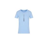 Armani Exchange Women's Girl's Route 66, Front Logo T-Shirt, Clear, M, Blue River, M