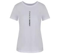 Armani Exchange Women's Girl's Route 66, Front Logo T-Shirt, White, L, Large