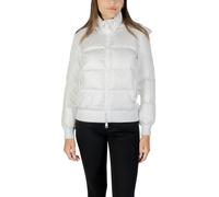 Armani Exchange Women's Hooded Zip-Up Jacket with Front Pockets and Long Sleeves - White - L