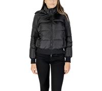 Armani Exchange Women's Hooded Zip-Up Jacket with Front Pockets - Black - XL