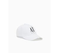 Armani Exchange Women's Icon Logo Studs Hat Baseball Cap, White, One Size