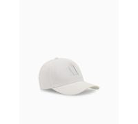 Armani Exchange Womens Icon Logo Studs Hat, Optic White, One Size