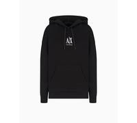 Armani Exchange Women's, Icon project, embroidered logo, hooded Hooded Sweatshirt, Black, M